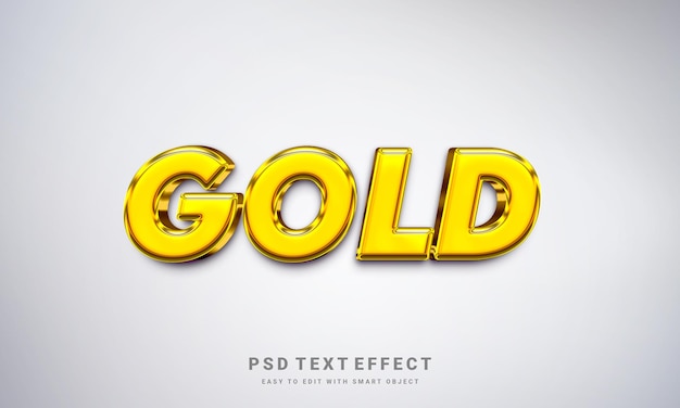 gold text effect