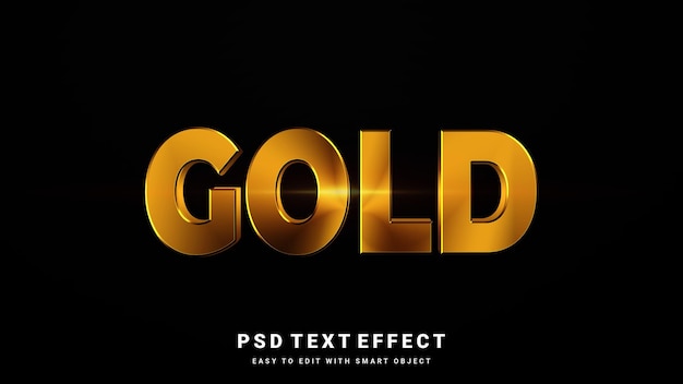 gold text effect