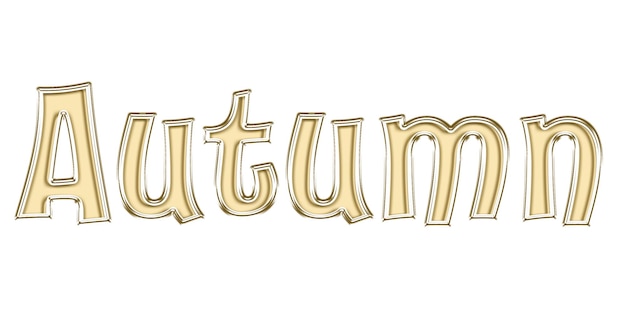 Gold word glass shine text letter party design autumn