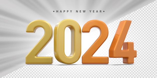 Golden 2024 New Year