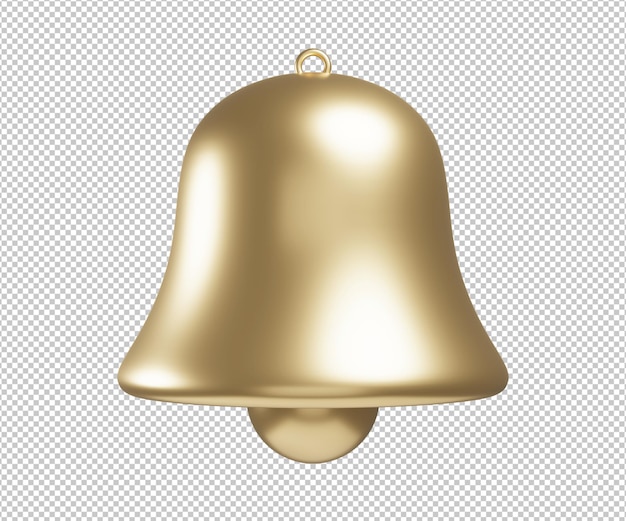 golden bell 3d illustration