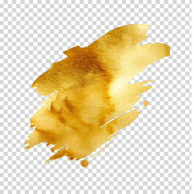 PSD golden brush stroke