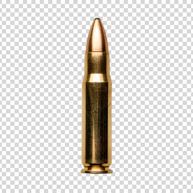 PSD a golden bullet on a transparent background