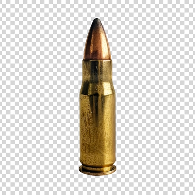 PSD a golden bullet on a transparent background