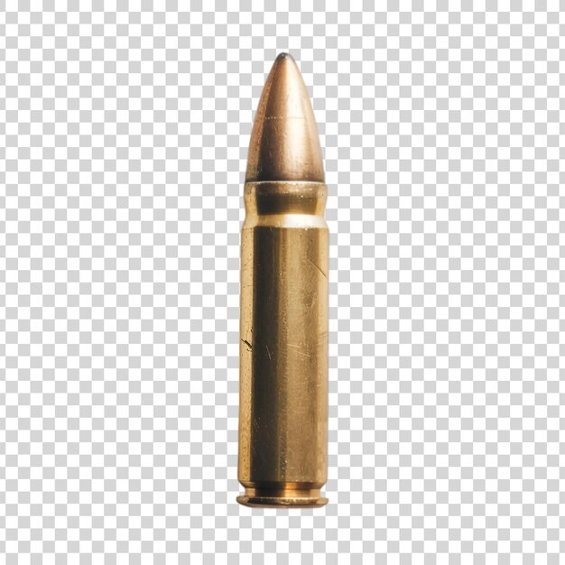 PSD a golden bullet on a transparent background