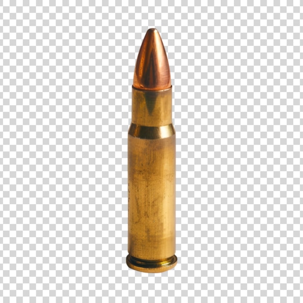 PSD a golden bullet on a transparent background