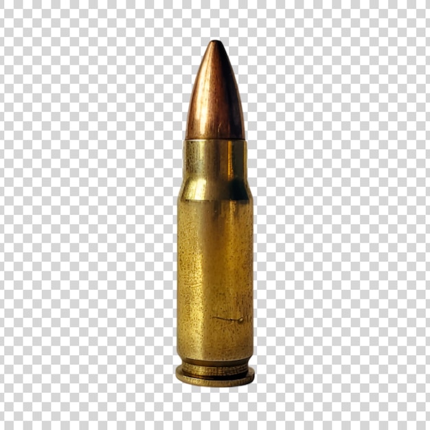 PSD a golden bullet on a transparent background