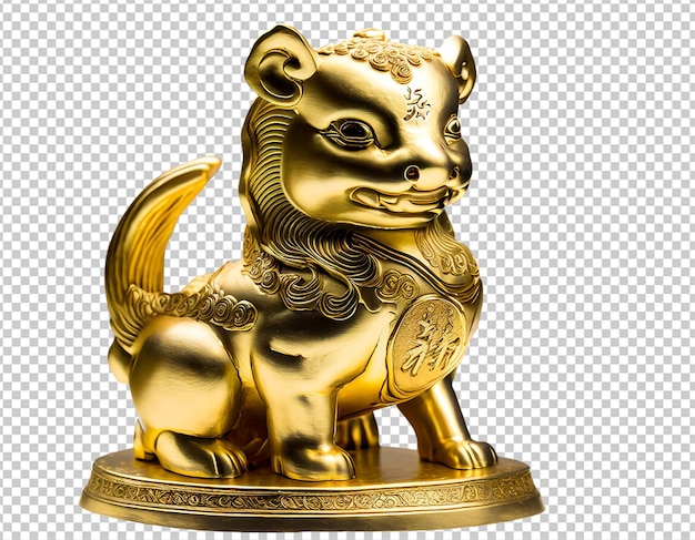 Golden Chinese Zodiac Figurine