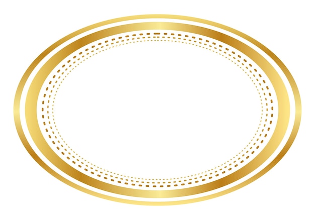 Golden circle frame luxury