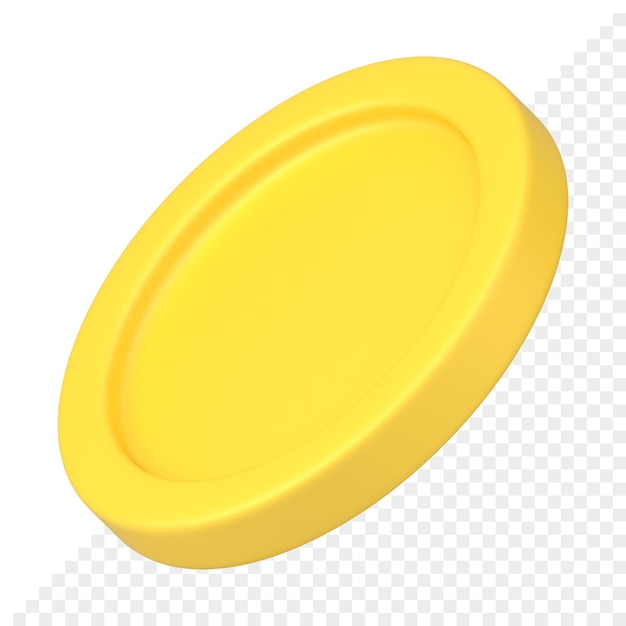 Golden coin 3d icon