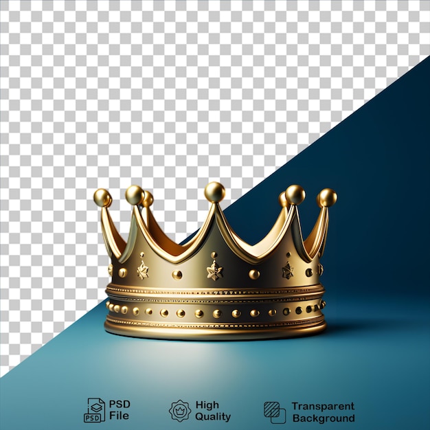 golden crown on transparent background include png file