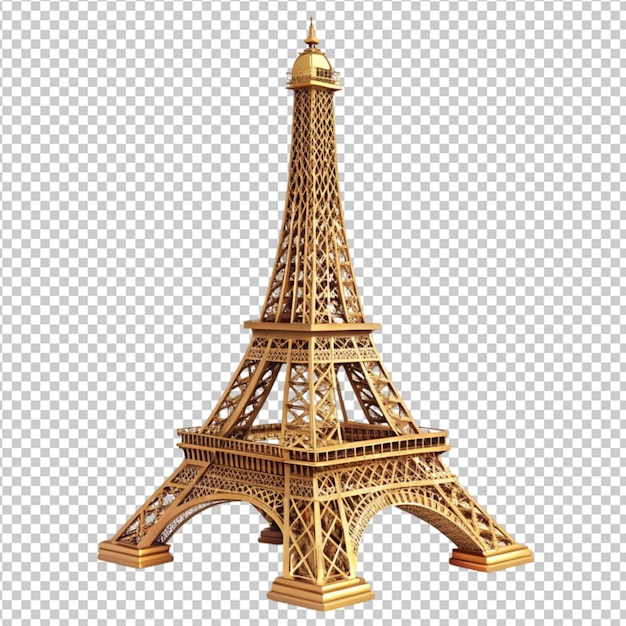 golden Eiffel tower