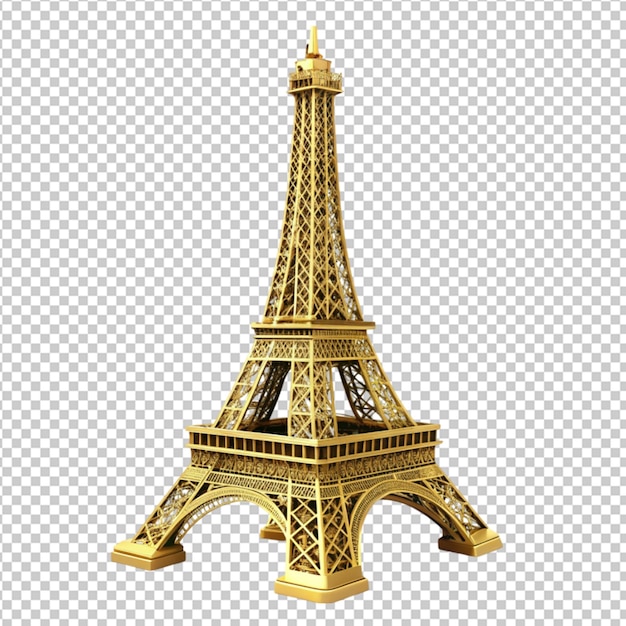 golden Eiffel tower