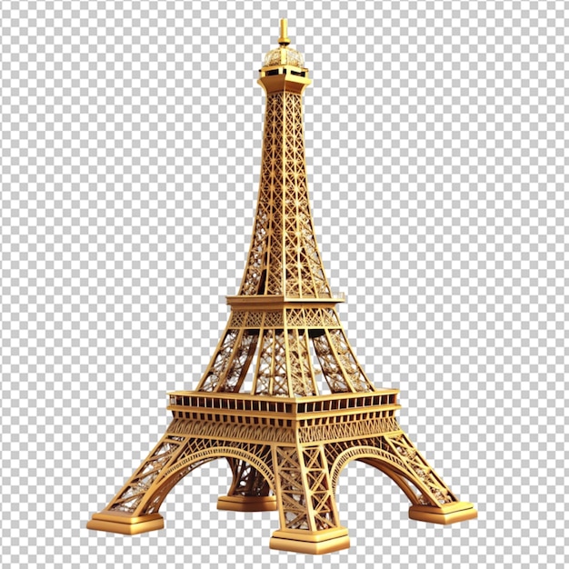 golden Eiffel tower