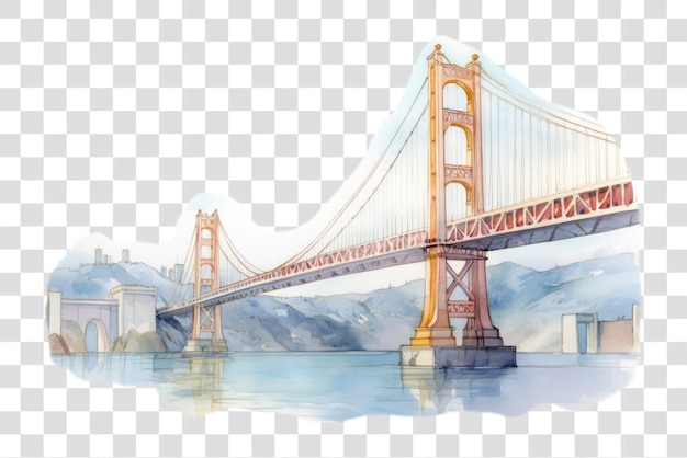 Golden Gate Bridge illustration