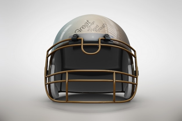 Golden helmet mock up