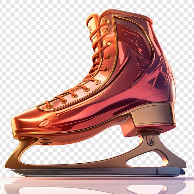 PSD golden ice skate