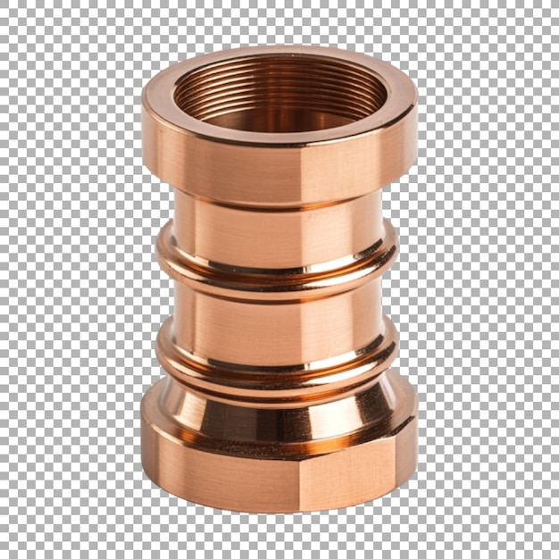 PSD golden pipe on transparent background ai generated