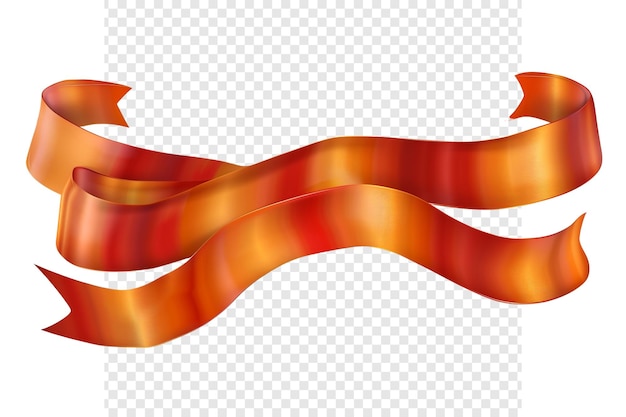 Golden Ribbon Banner Design