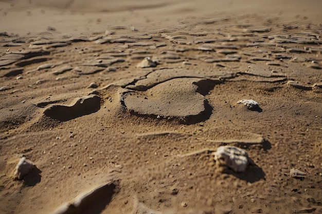 PSD golden sand ripples glisten under warm sunlight