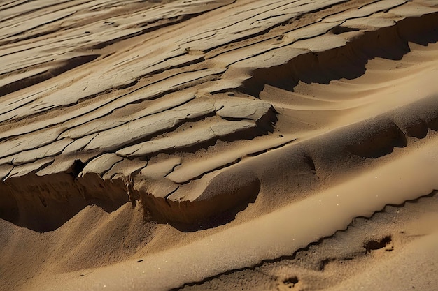 PSD golden sand ripples glisten under warm sunlight