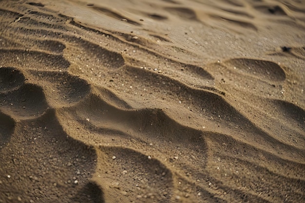 Golden sand ripples glisten under warm sunlight