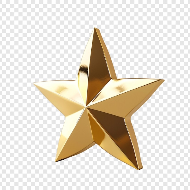 Golden Star 3D Render