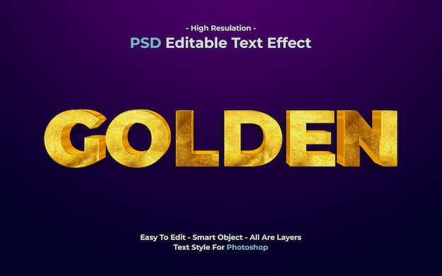 Golden text Effect