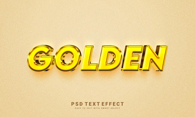 golden text effect