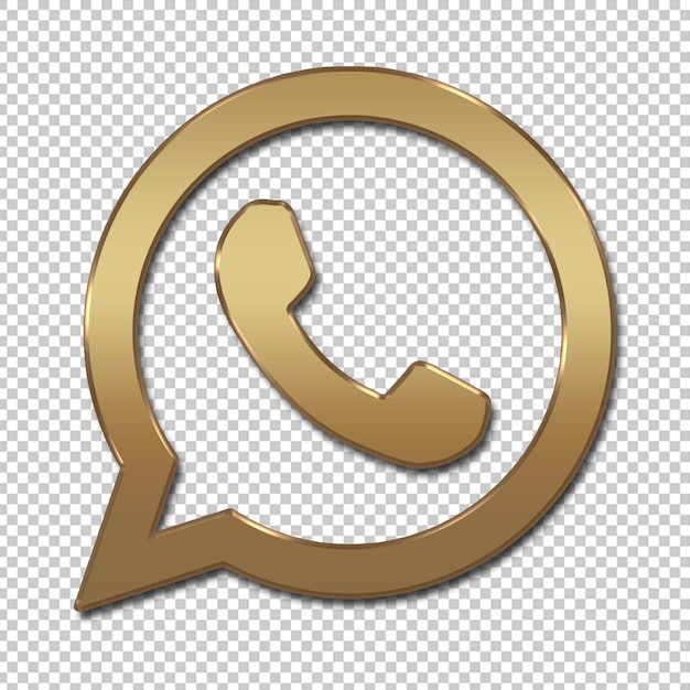 golden whatsapp logo