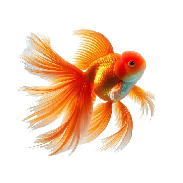 Goldfish isolated on transparent background