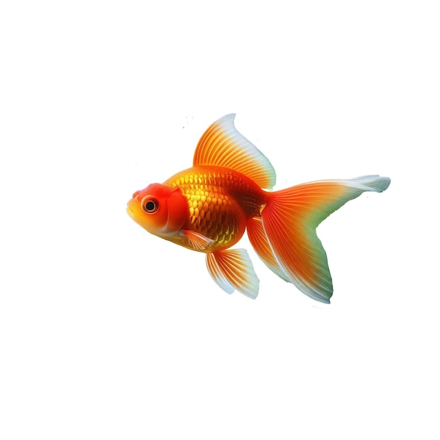 Goldfish isolated on transparent background