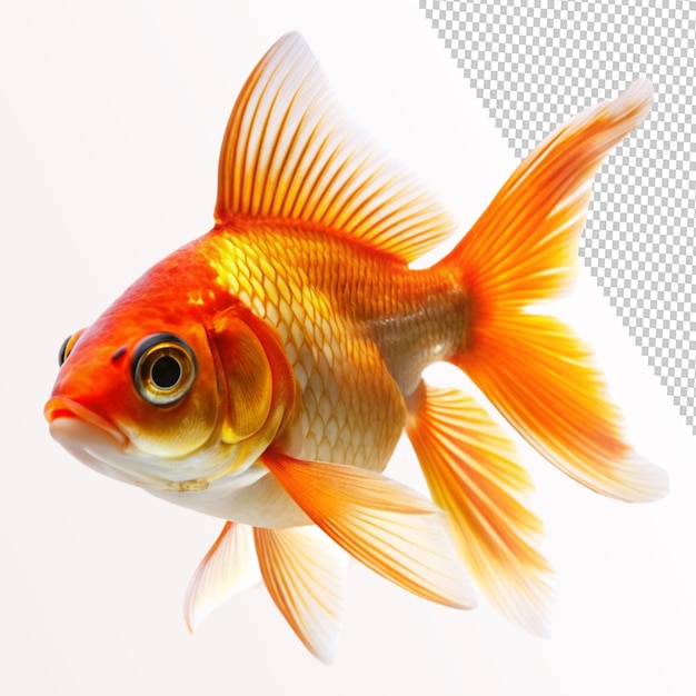 goldfish isolated on transparent background