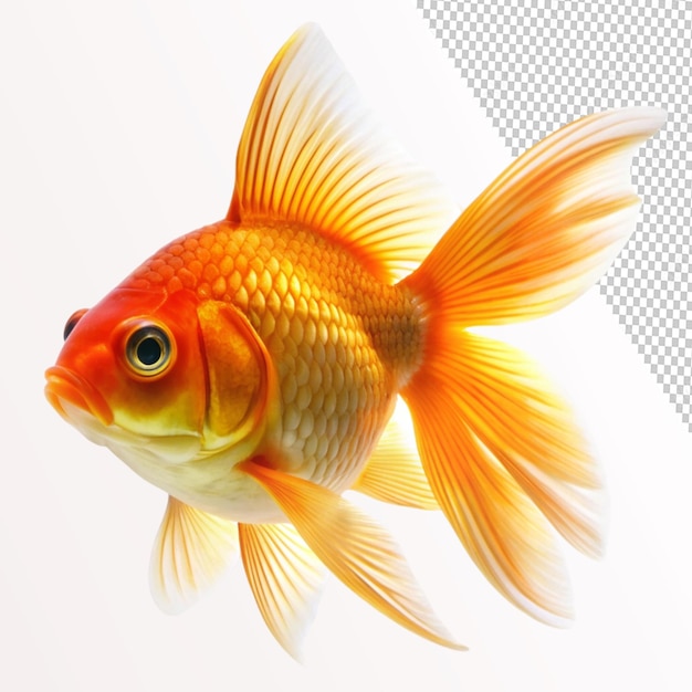 goldfish isolated on transparent background