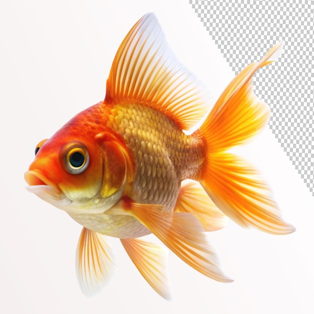 goldfish isolated on transparent background