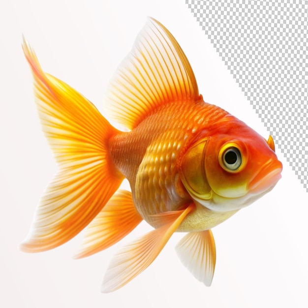 goldfish isolated on transparent background