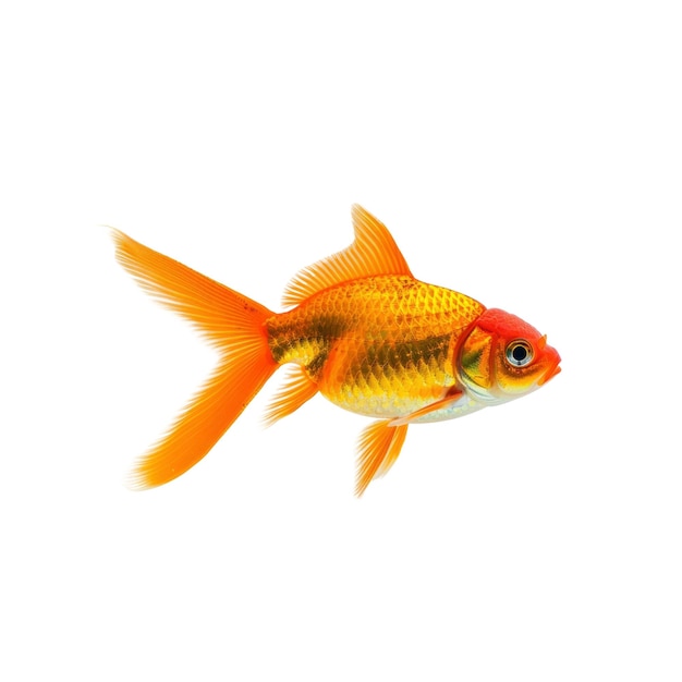 PSD a goldfish isolated on a white background