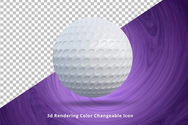 Golf Ball 3d illustration or 3d Golf sports Ball icon