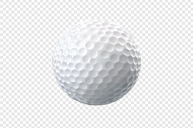 PSD golf ball isolated on a transparent background