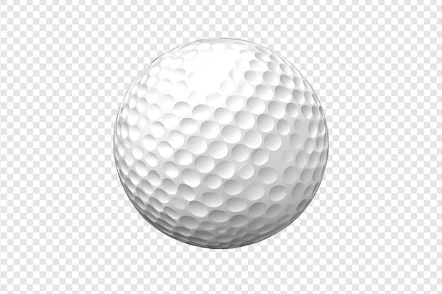 PSD golf ball isolated on a transparent background