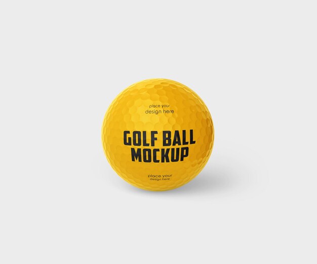 Golf ball mockup psd template