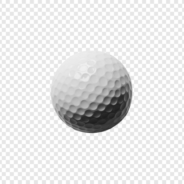 PSD golf ball on transparent background