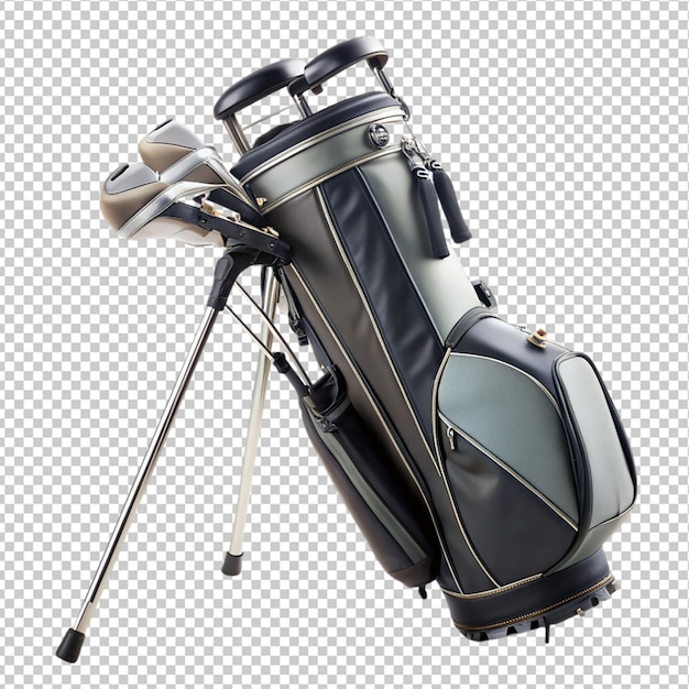 PSD golf club bag on transparent background