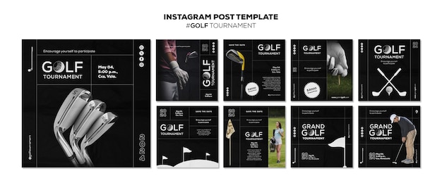 Golf tournament instagram posts