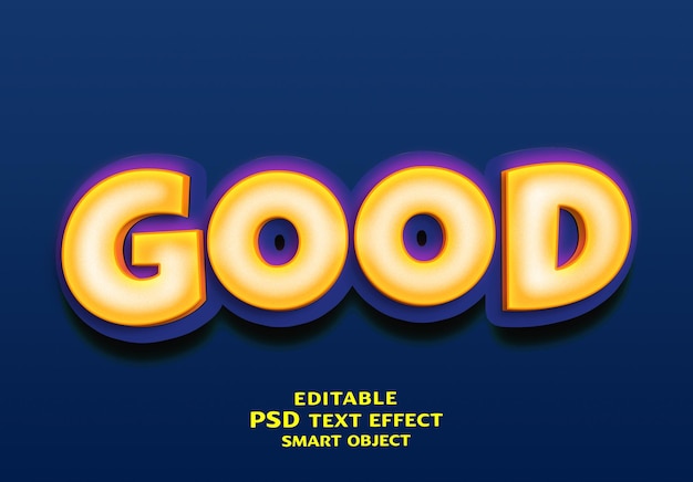 good 3d text effect design