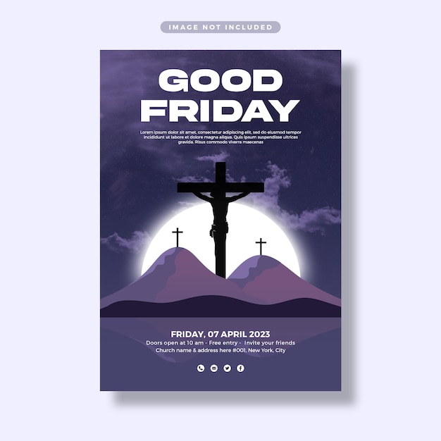 Good Friday flyer template