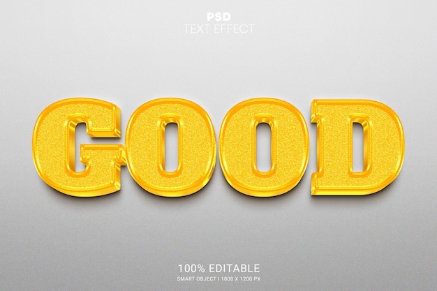 Good PSD Editable Text Effect Design