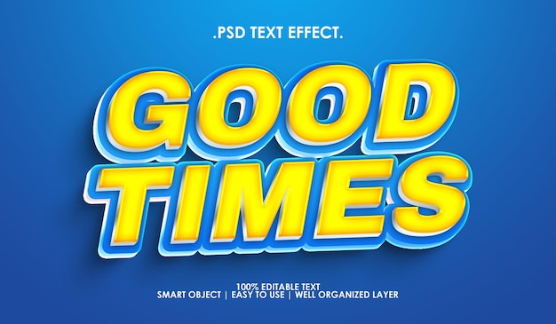 Good times text style effect