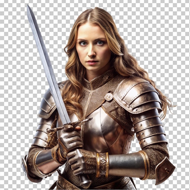 Gorgeous lady wear armor