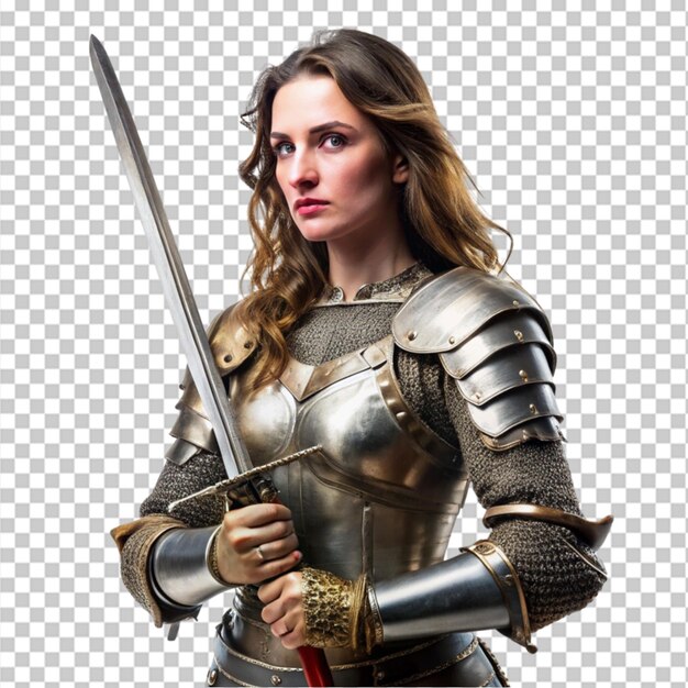 Gorgeous lady wear armor